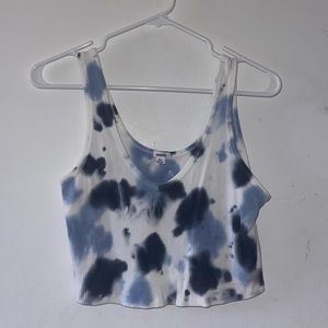 Garage Blue Tye Dye Tank Top